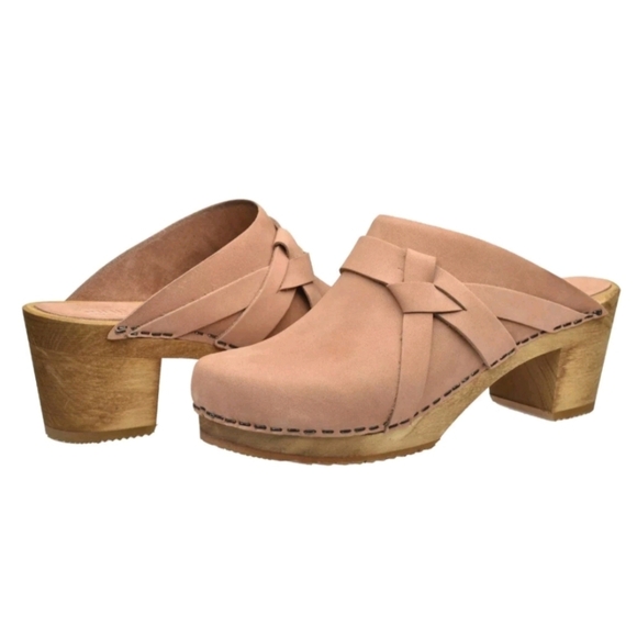 SANITA"MANUELLA" OILED LEATHER OPEN BACK CLOG SLIP-ON - Picture 1 of 16